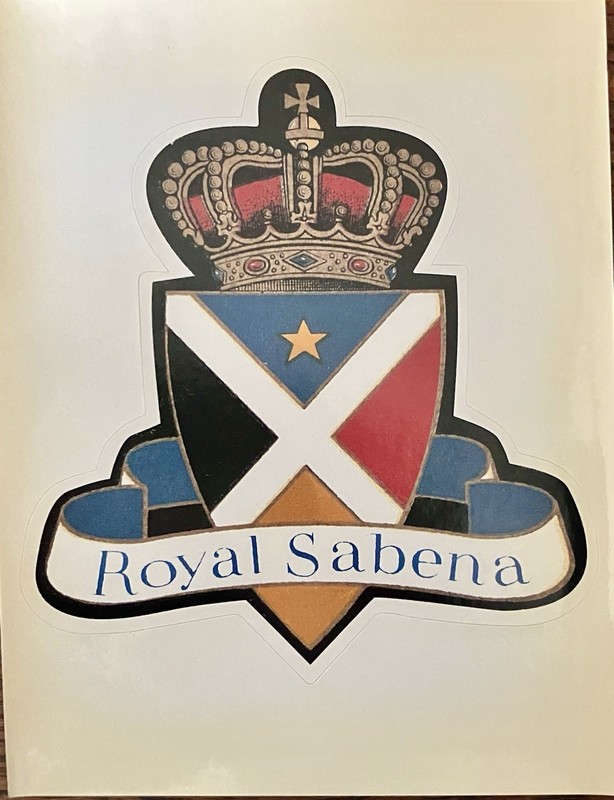 Vintage Luggage Labels - Royal Sabena Airlines (1930s - 1950s)