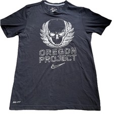 Nike Running OREGON PROJECT Black Men T-shirt Small Vintage