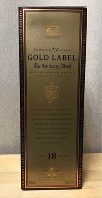 Johnnie Walker Gold Label Centenary Blend 18 Year Empty Bottle Collectible