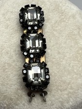 Vintage Rhinestone Hairpin Light Green 2  