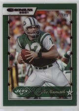 2021 Panini Clearly Donruss Retro 2001 Red 17/49 Joe Namath #01-14 HOF nd3