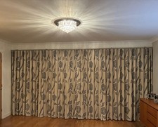 Arighi bianchi High Quality Curtains, 4.4m X 2.11 Drop. Cream / Beige Floral