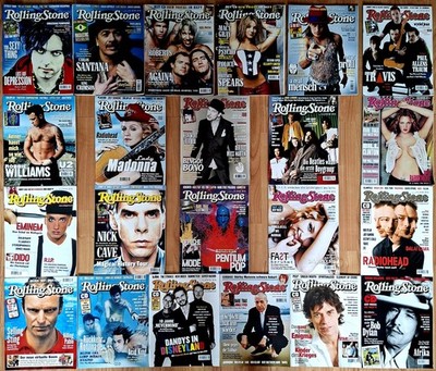 Rolling Stone, Jahrgang 2000 & 2001 + allen CD's, 22 Zeitschriften-Magazine
