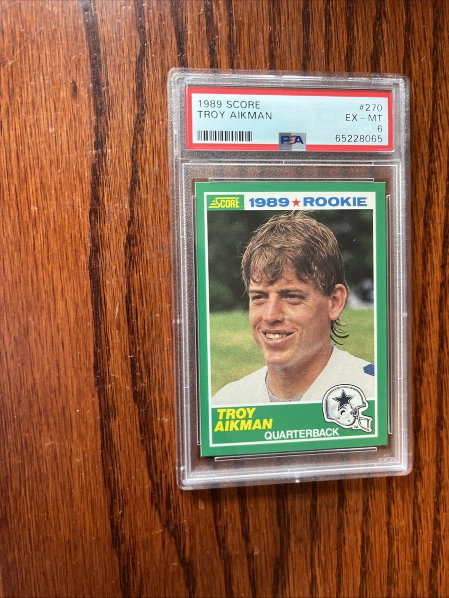 Troy Aikman Football SCORE Rookie Sports Trading Card Singles for