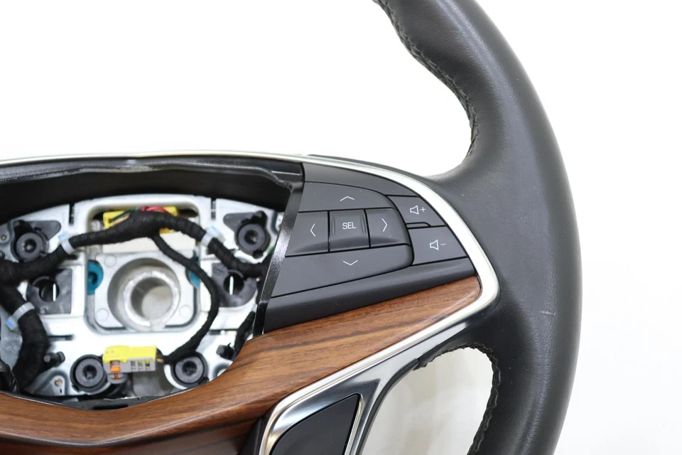 2020 - 2025 CADILLAC XT5 STEERING WHEEL W/ SWITCH BUTTON OEM 87815769 BROWN_HN9 - Image 4 of 4