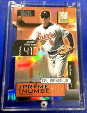 Cal Ripken Jr. 2001 Donruss Elite Prime Numbers PN-4c Refractor Die-Cut  149/410