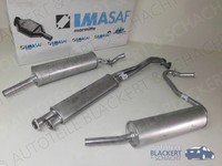 Imasaf Auspuffanlage für BMW 3Er E21 323 I 1978-1981 | Mitteltopf + EndtöPfe