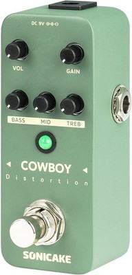 Distortion Pedal High-Gain Gitarren-Effektpedal mit 2 Modi Mittelfrequenz des