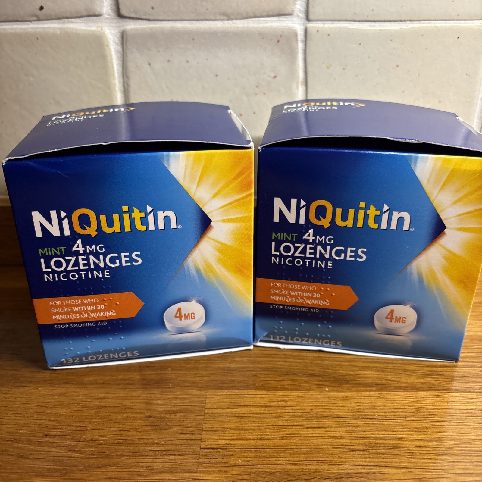 NiQuitin Mint 4mg Nicotine Lozenge 164 (2 X 132) Lozenges EXP 12/25 FREEPOST New