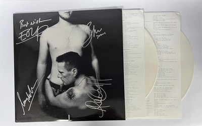 U2 BONO / The Edge Clayton Mullen Signed  Songs Of Innocence Vinyl Record w COA 