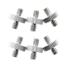 6Pcs CAMVATE 1/4" Double-end Male Screw Thread Adapter for Camera Cage Tripod