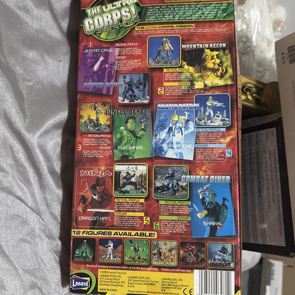 Boneco de ação Ultra Corps 12" Lanard 2000 SNIPER SCOUT NOVO ESTOQUE ANTIGO - Imagem 2 de 2