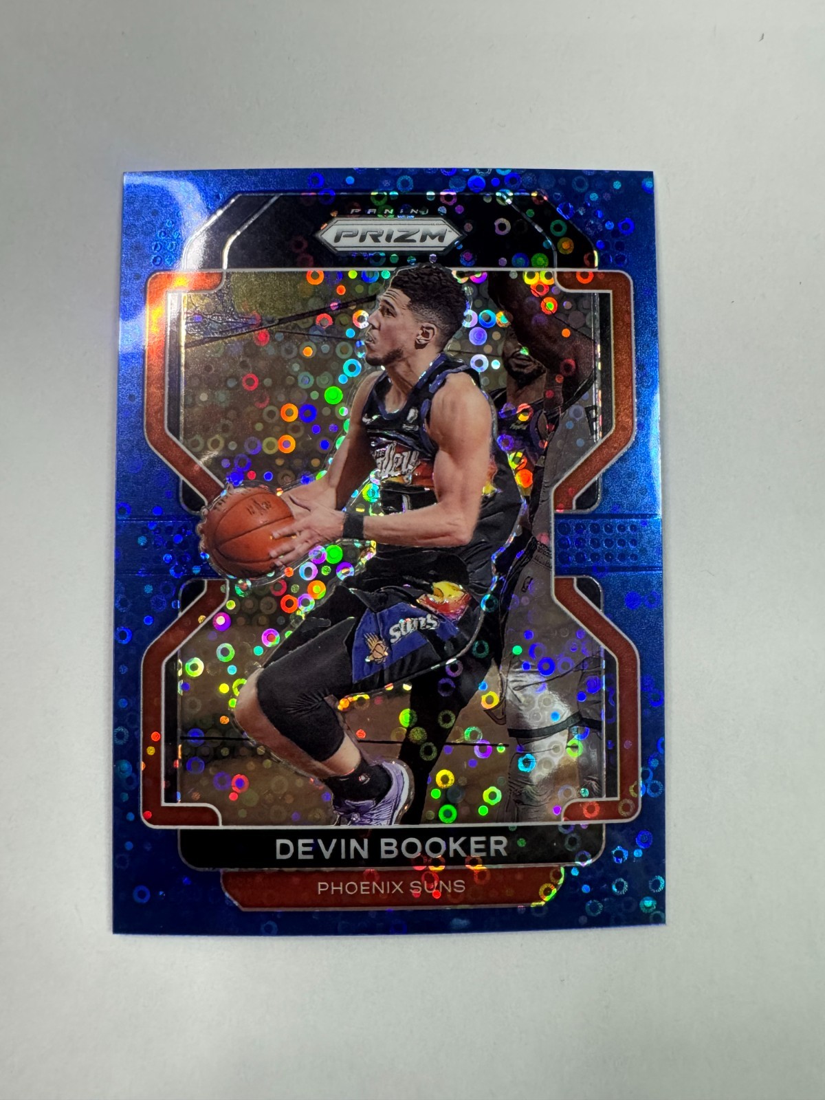 2021-22 Panini Prizm - Devin Booker #203 Blue Fast Break Prizm /150