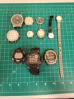Lot 11 Vintage Watches Timex Casio Fossil Repair Parts Mens Womens Assorted