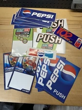 Pepsi Sticker Lot Of 15 Bumper Stickers Drink Dew Push Decals Unused