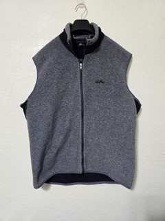 Patagonia USA Made Men's Vintage Gray Flyer Fleece Vest Large