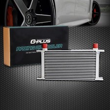 19 Row Universal AN10-10AN Engine Oil Cooler Aluminum Radiator Silver