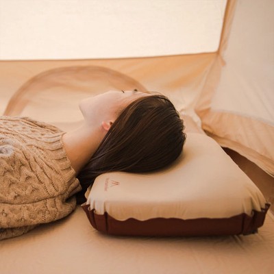 Ultralight Inflatable Pillow Neck Protect Camping Air Pillow Ergonomic Compressi