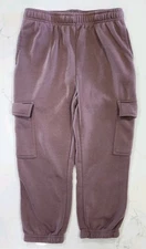 Ebb & Flow Size Medium Athleisure Women’s Joggers Relaxed Fit Burgundy 