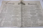 The Carlisle Journal, original newspaper, May 25th, 1877. Rare.