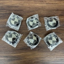 Lot Of 6 Bmw Carbon Fiber Black Silver Emblem Badge Wgrommets 51 14-8132375 Lot Of 6 Bmw Carbon Fiber Black Silver Emblem Badge Wgrommets 51 14-8132375