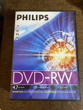 9 x Philips DVD+RW ~  4.7GB / 120 Minutes - Rewritable  DVD discs - New