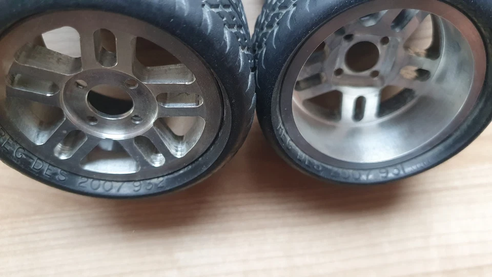 Yokomo Alu-Radsatz Onroad Hot Dog 4 Buggy Alloy Wheel - Bild 3 von 4