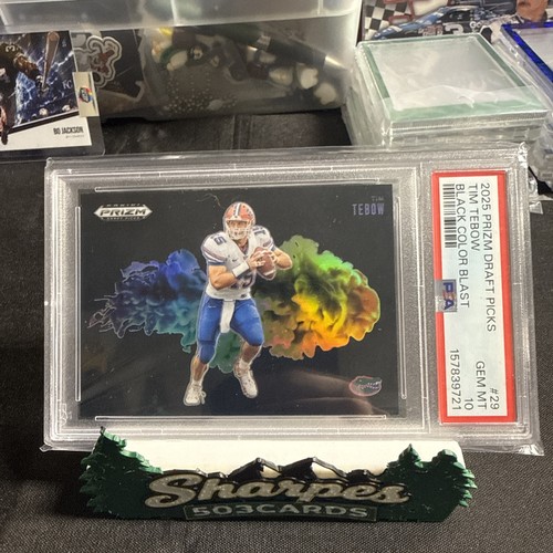 Tim Tebow [Black] #29 2025 Panini Prizm Draft Picks Color Blast card