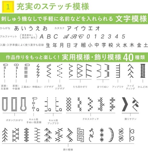 Brother Computer Sewing Machine NB1000 CPE0008 Equipped with character patterns - Picture 2 of 7
