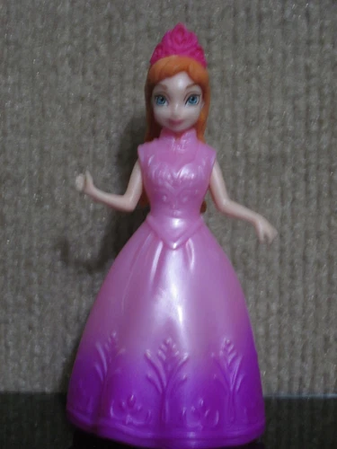 Disney Princess Polly Pocket Style Mini Doll Anna from Frozen and Magiclip