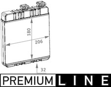 MAHLE Wärmetauscher Heizungskühler Innenraumheizung BEHR *** PREMIUM LINE ***