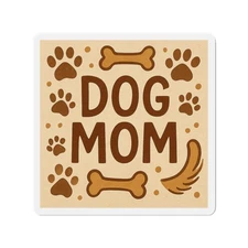 Die-Cut Fridge Magnet Dog Mom Life Paws Love Bones