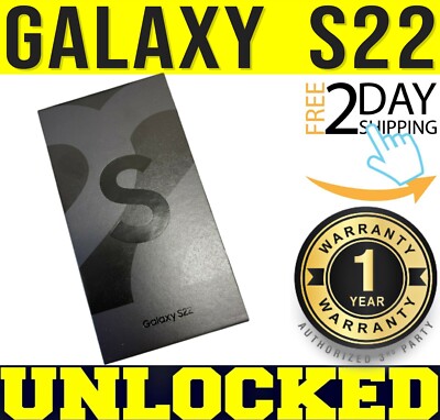 SAMSUNG GALAXY S22 SM-S901U1 - 128GB PHANTOM BLACK (FACTORY UNLOCKED)   SEALED 