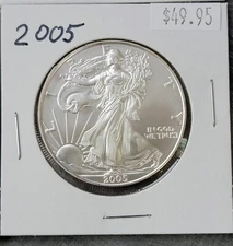 2005 American Silver Eagle BU 1 Oz Coin US $1 Dollar Mint Brilliant Uncirculated