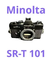 *CLA'd : Rare Black : Near Mint* Minolta SR-1 Film Camera Body From Japan