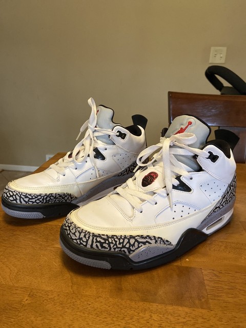 Jordan Son of Mars Low White Cement Grey 580603-101 SZ 8.5 Menâs Brooklyn Spike for sale online