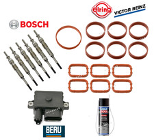Glow Plug Control Unit Intake Gasket Cleaner Kit 21pc OEM for BMW 335d X5 35d