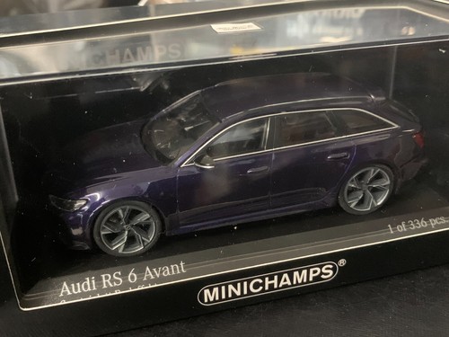 Miniature Minichamps Audi RS6 Avant 2019 - Violet Métallisé - 1/43 - Prév.te