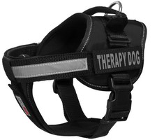 EMOTIONAL THERAPY PTSD SUPPORT Dog Vest Removable Reflective Patch Size 15   46  