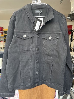 boohoo man muscle fit denim jacket 