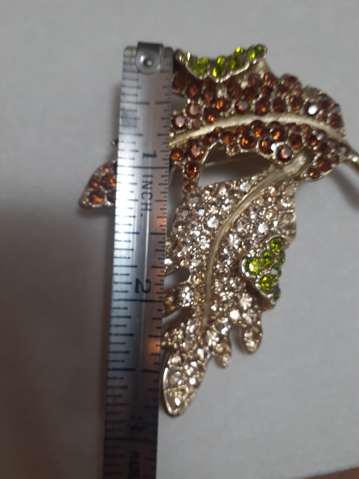 Vintage Kenneth J. Lane KJL Large Peridot Topaz R… - image 7