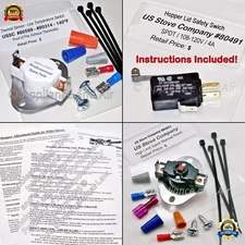 Vogelzang KIT, 80599 Exhaust Sensor, 80601 High Limit, 80491 Hopper Lid Switch