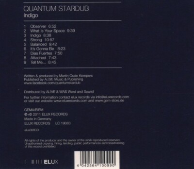 QUANTUM STARDUB - INDIGO   CD NEU