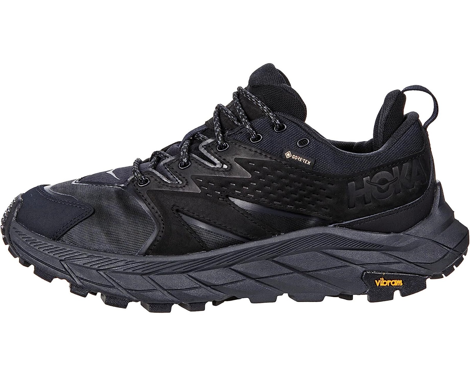 HOKA One One Anacapa Low GORE-TEX Hiking WATERPROOF Sneakers Black Men's Sz 12.5 image 2