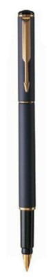 Parker Rialto Vendome  Fountain Pen Matte Blue Medium  Pt New In Box