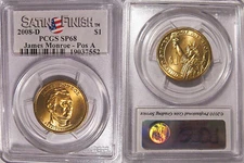 2008 D James Monroe Presidential Dollar $1 PCGS SP68 Position A Satin Finish