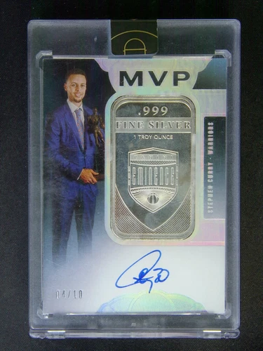 2019-20 Panini Eminence Stephen Curry MVP Auto Silver Bar /10