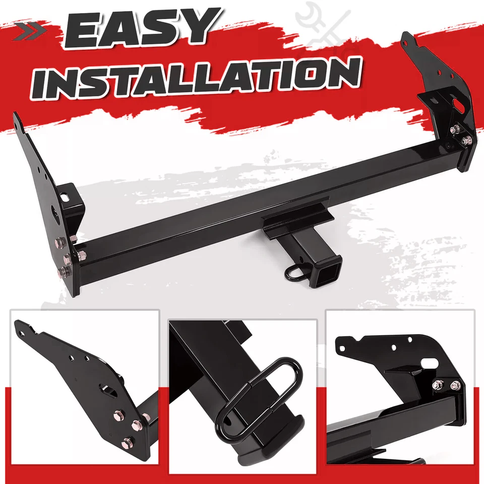 Class 3 Trailer Rear Bumper Tow Hitch Receiver 2" For Toyota Tacoma 95-04 Black Foto 4 de 4