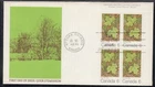 Canada Scott 536 UR Pl Blk FDC - Maple Leaves, Summer