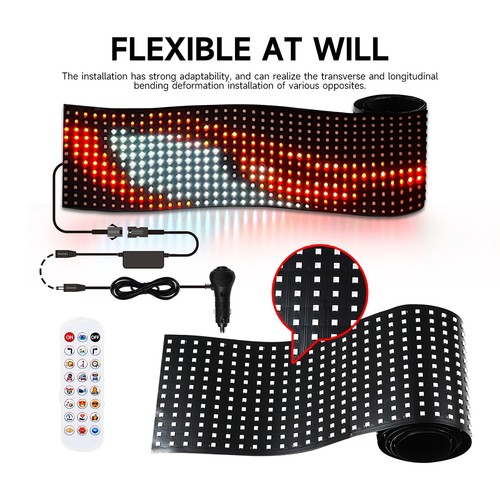 LED RGB Flexible Sign Message Display Screen APP Programmable Advertising Screen - Picture 5 of 12
